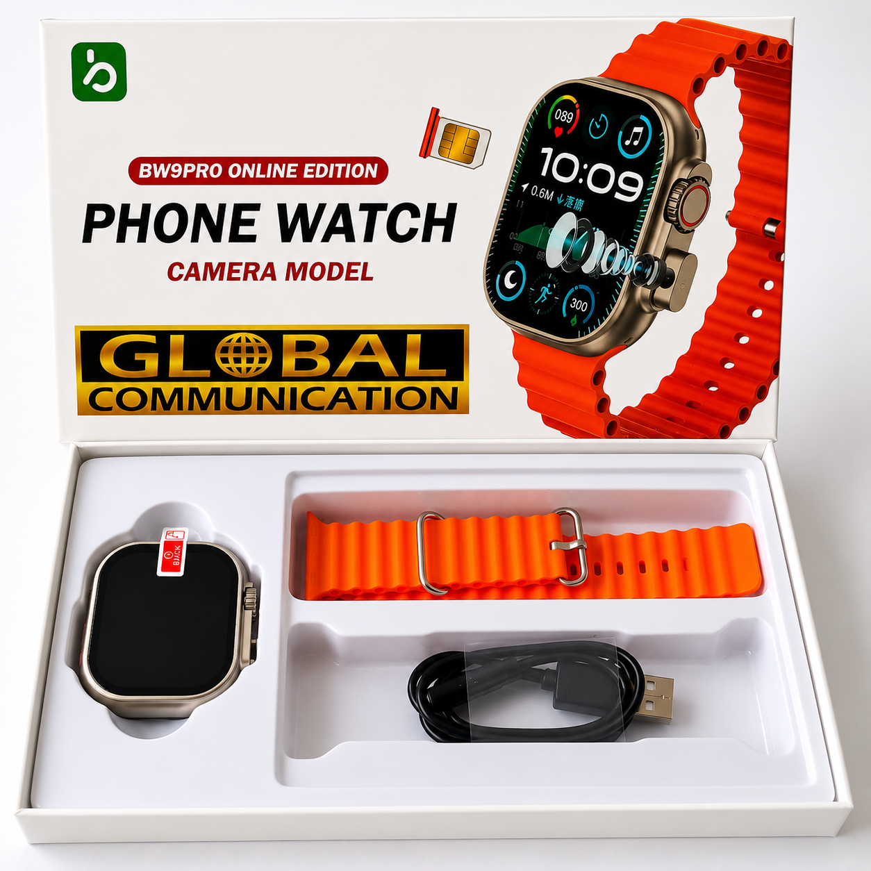 BW9 Pro Online Edition 4G Sim Card Supported Smart Watch ( সিম সাপোর্ট + ক্যামরা সহ ) - Image 3
