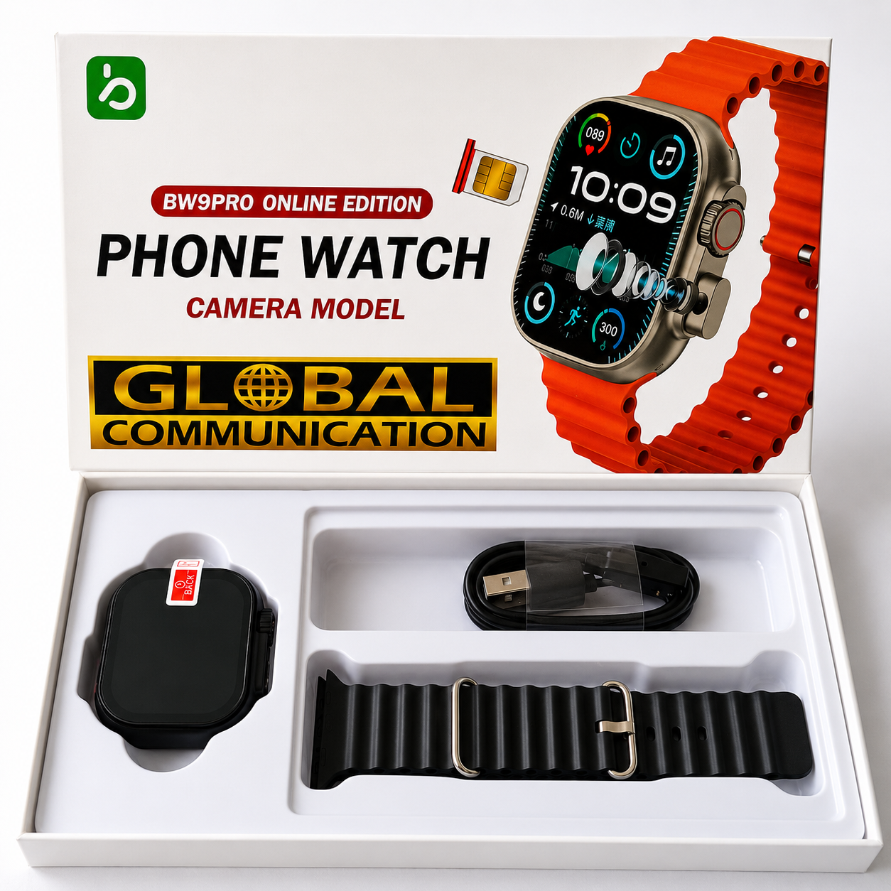 BW9 Pro Online Edition 4G Sim Card Supported Smart Watch ( সিম সাপোর্ট + ক্যামরা সহ ) - Image 2
