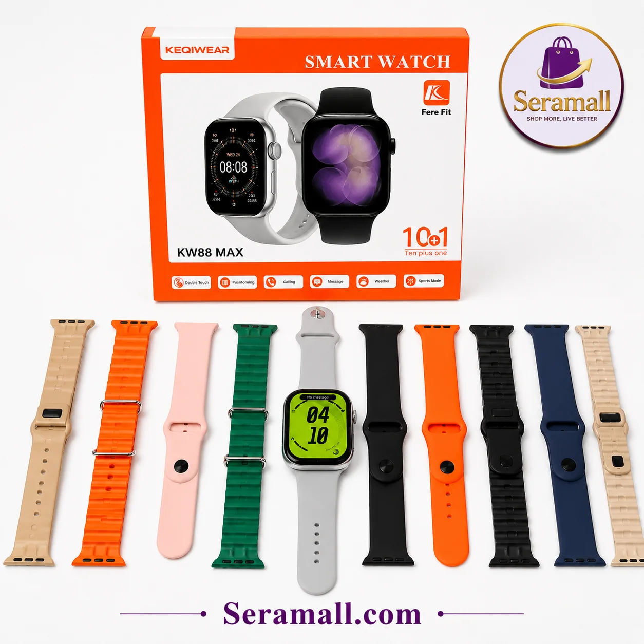 Keqiwear KW88 MAX 10+1 Smart Watch Combo