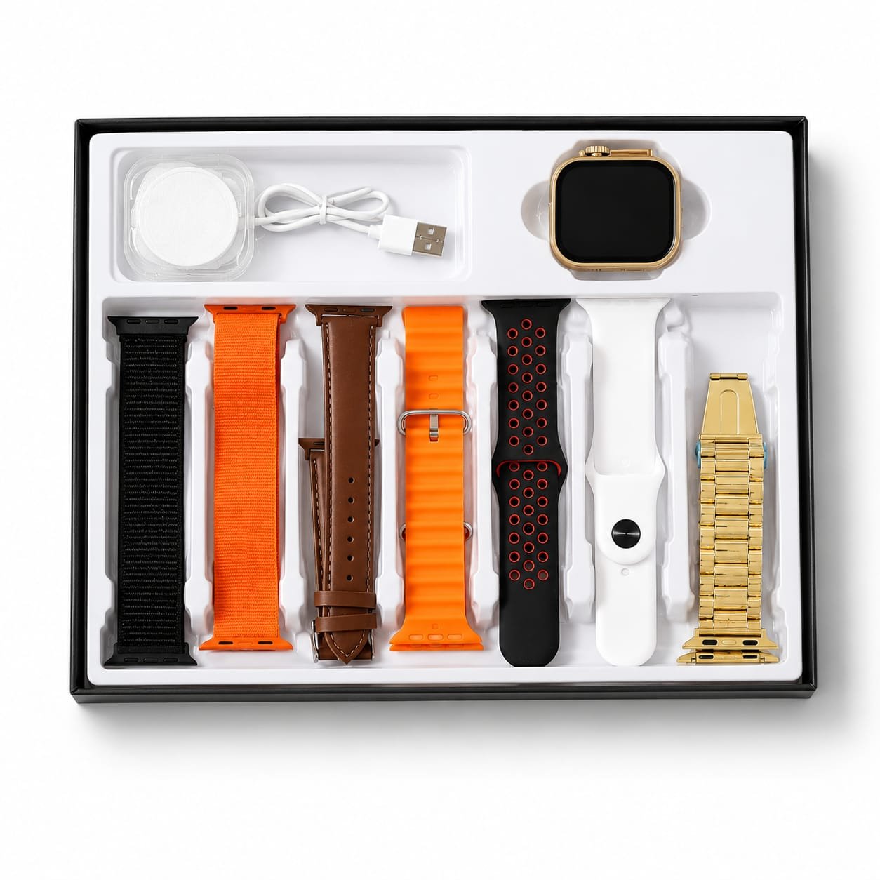 DT900 Ultra Smart Watch – 7 in 1 Premium Combo Pack - Image 4