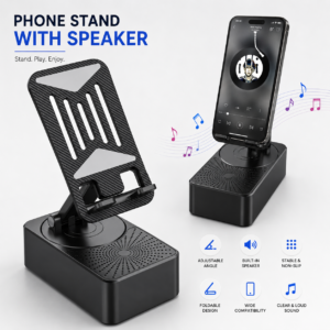 3-in-1 Bluetooth Speaker Wireless Phone Stand
