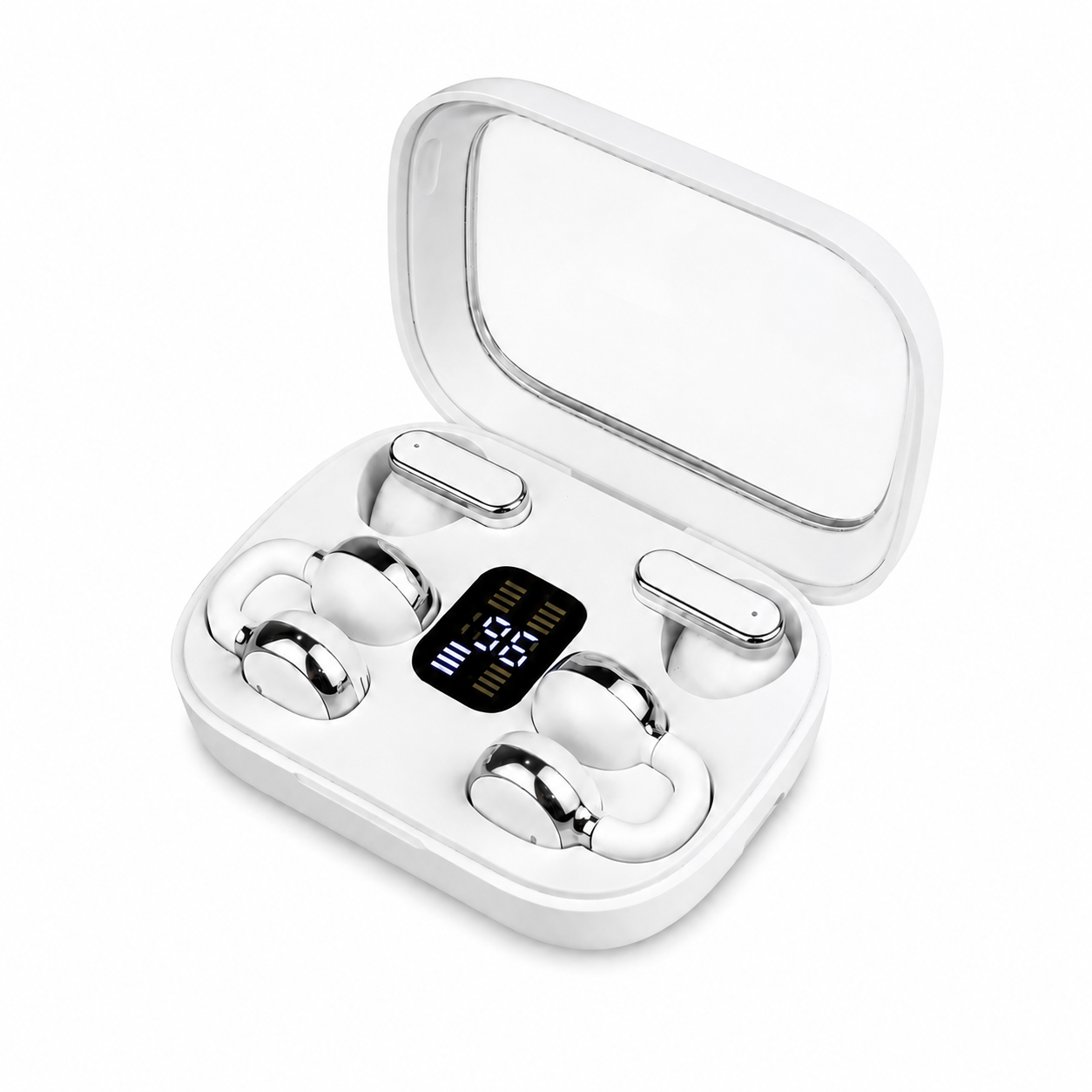 Q10 2in1 Premium Headset একটি চার্জিং কেসেই পাচ্ছেন ২ জোড়া (৪টি) Wireless Earbuds - Image 2