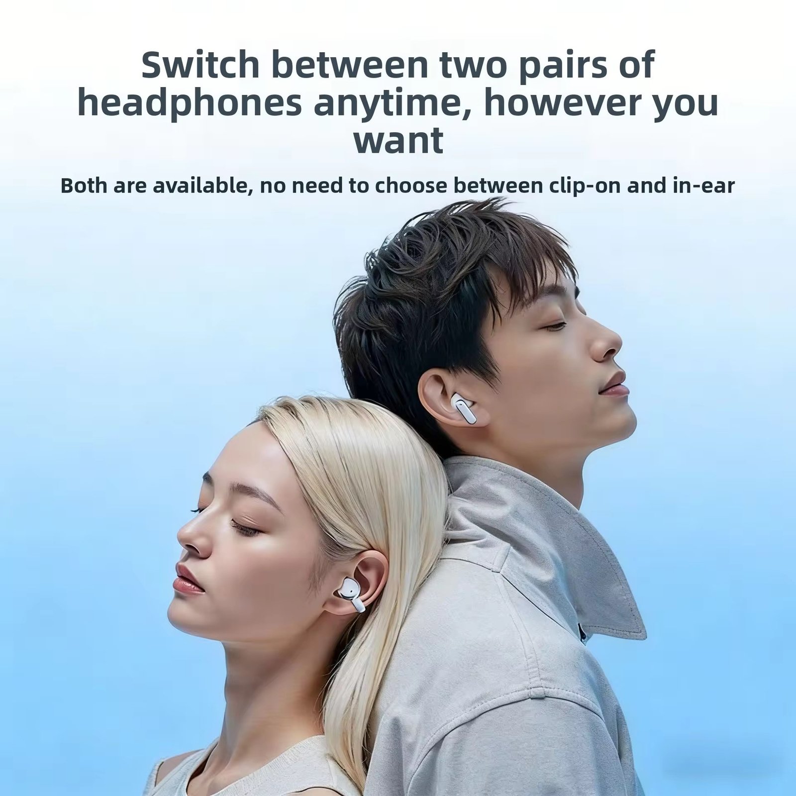 Q10 2in1 Premium Headset একটি চার্জিং কেসেই পাচ্ছেন ২ জোড়া (৪টি) Wireless Earbuds - Image 5