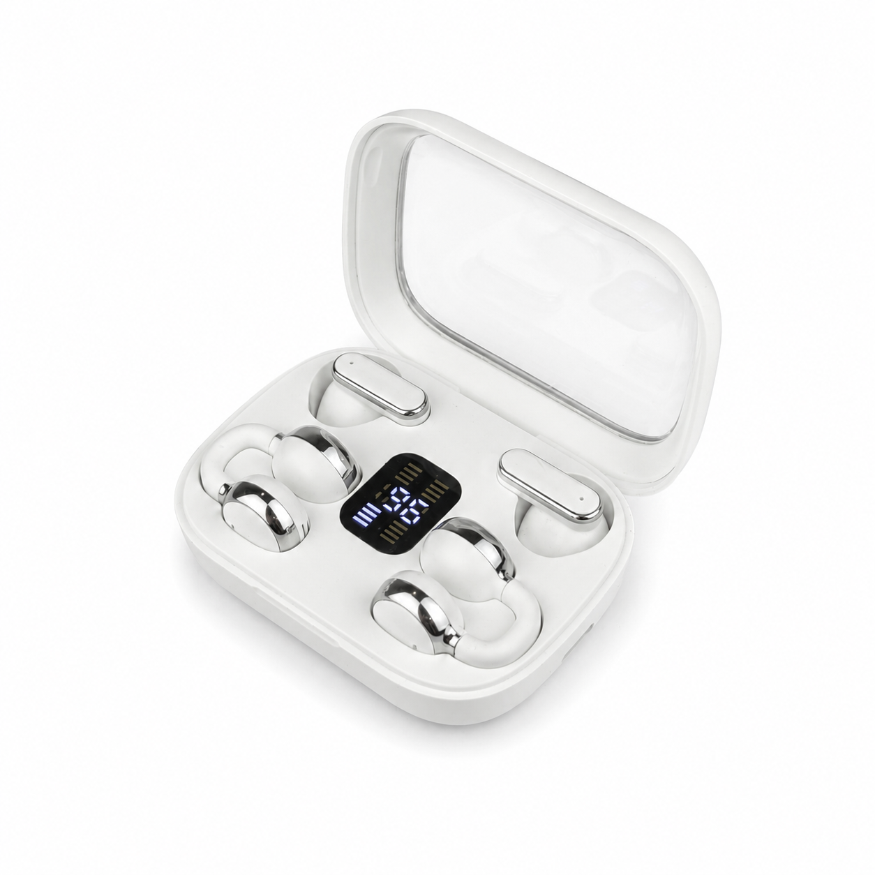 Q10 2in1 Premium Headset একটি চার্জিং কেসেই পাচ্ছেন ২ জোড়া (৪টি) Wireless Earbuds - Image 4